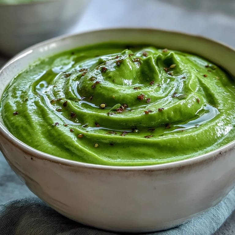 Vegan Big Green Immunity-Boosting Vegetable Soup topped with olive oil and black pepper, paired with crusty bread.