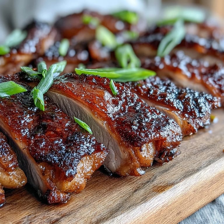 Moist and tender Five-Spice Roast Ducks carved to reveal succulent meat, highlighting the aromatic Chinese five-spice and orange glaze.