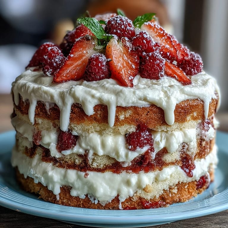 Bright vanilla sheet cake layered with tangy lemon curd and fluffy whipped cream, garnished with edible flowers.