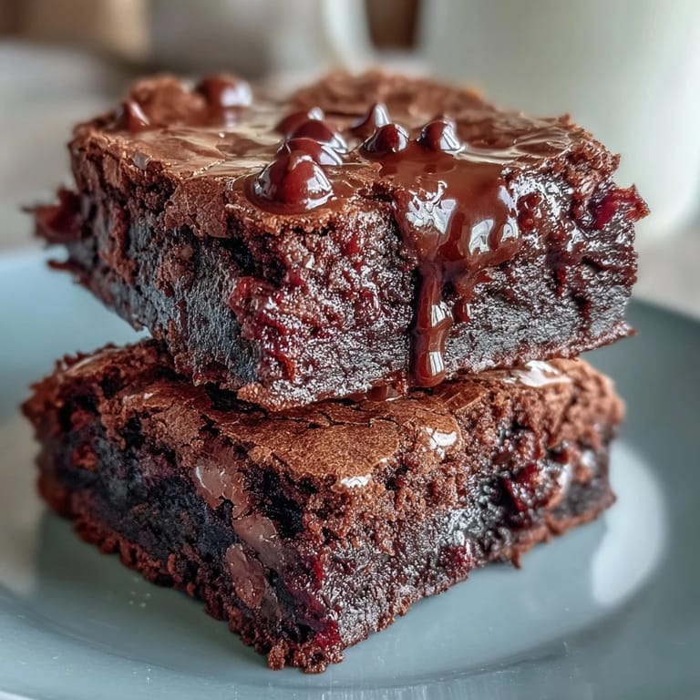 Fudgy brownie cookies from box mix, studded with chocolate chips for an indulgent treat.