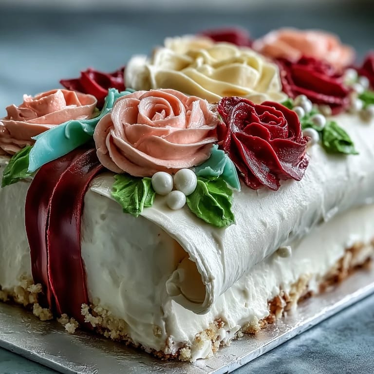 Celebrate success with a buttercream rose-topped graduation sheet cake and edible diploma centerpiece.