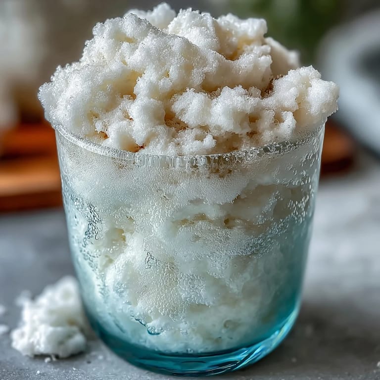 Fluffy TikTok Cloud Slushie drink blending lemon-lime soda and sweetened condensed milk for a viral, frosty treat.