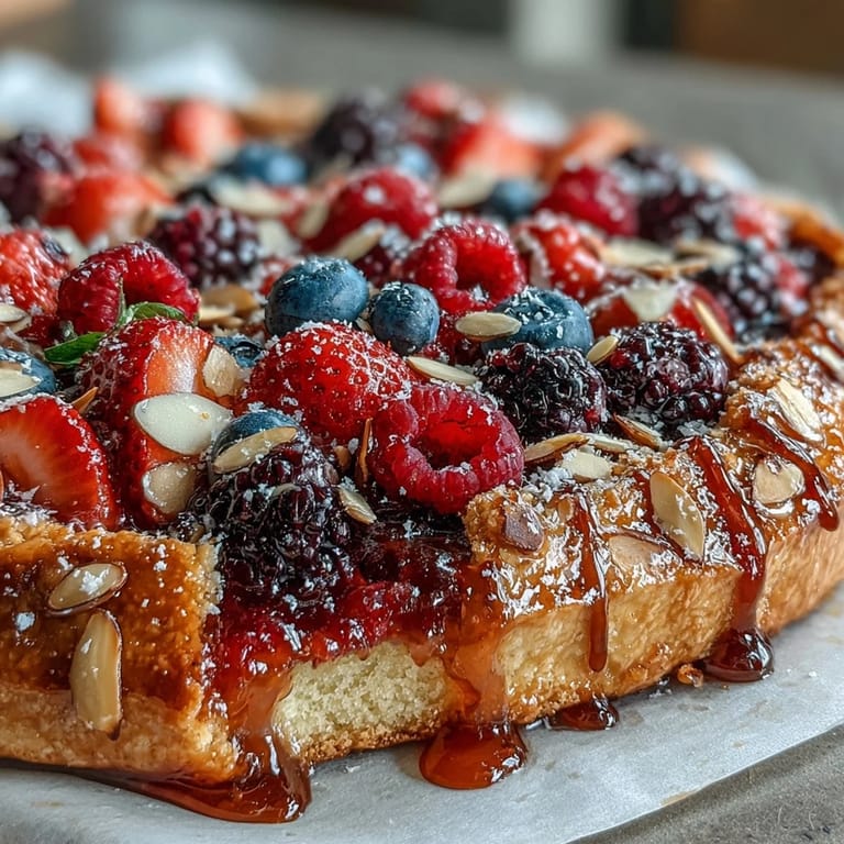 Freshly baked Summer Berry Galette bursting with vibrant seasonal fruits.
